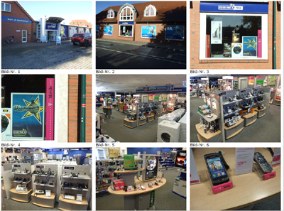 Darstellung der Fotos im Bericht